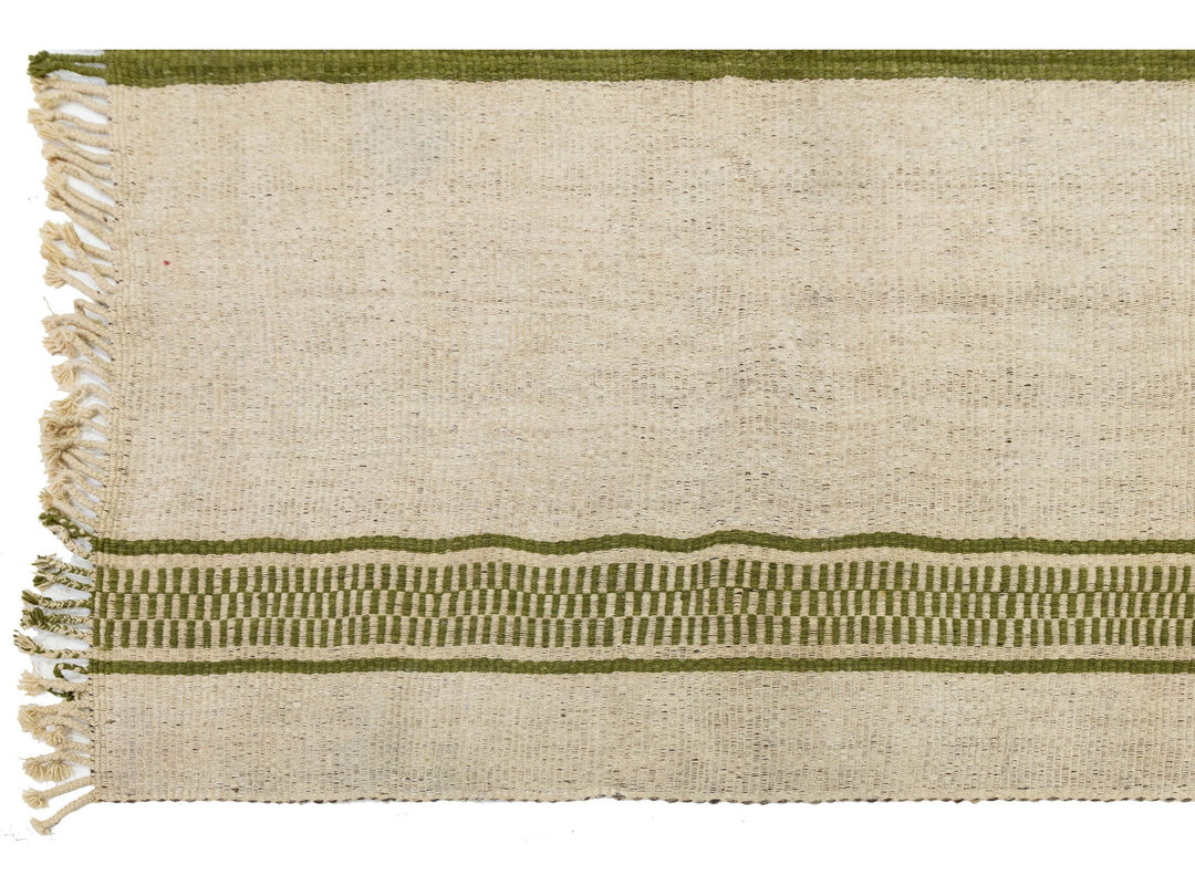 Modern Kilim Flatweave Wool Rug 8 X 12