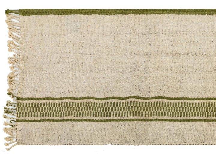 Modern Kilim Flatweave Wool Rug 8 X 12