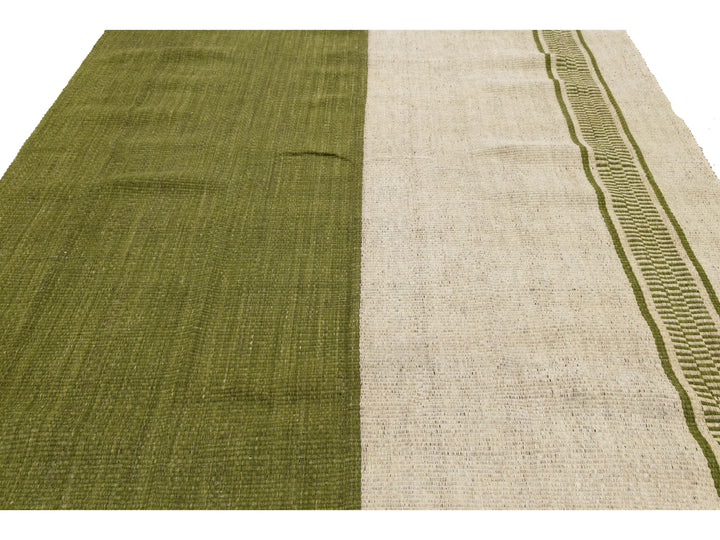 Modern Kilim Flatweave Wool Rug 8 X 12