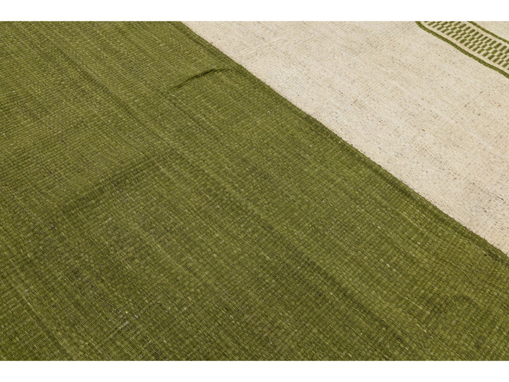 Modern Kilim Flatweave Wool Rug 8 X 12