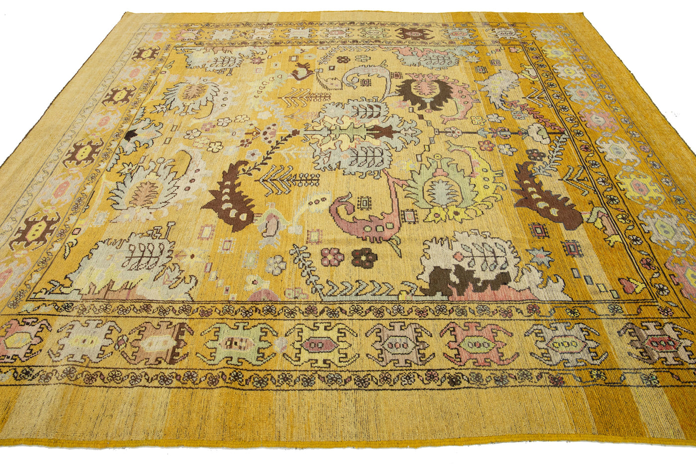 Contemporary Revival Wool Rug 9 X 10