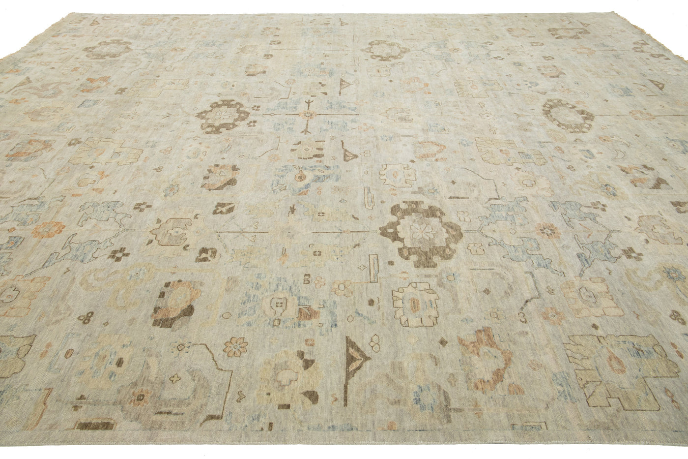 Modern Artisan Indian Wool Rug 12 X 15