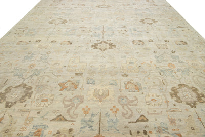 Modern Artisan Indian Wool Rug 12 X 15