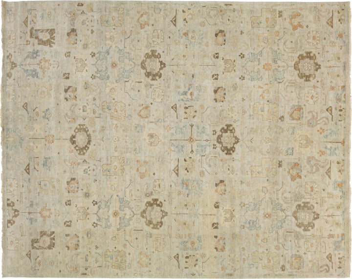 Modern Indian Wool Rug 12 X 15