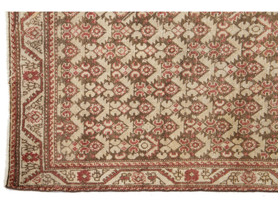 Antique Malayer Wool Runner 3 X 9