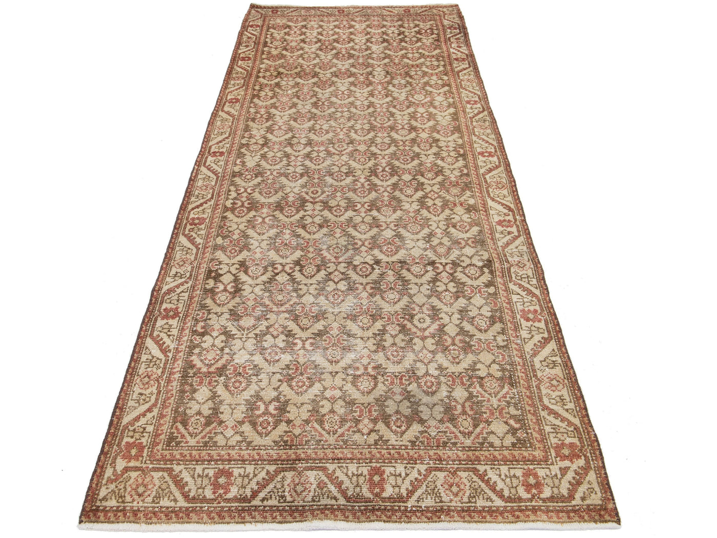 Antique Malayer Wool Runner 3 X 9