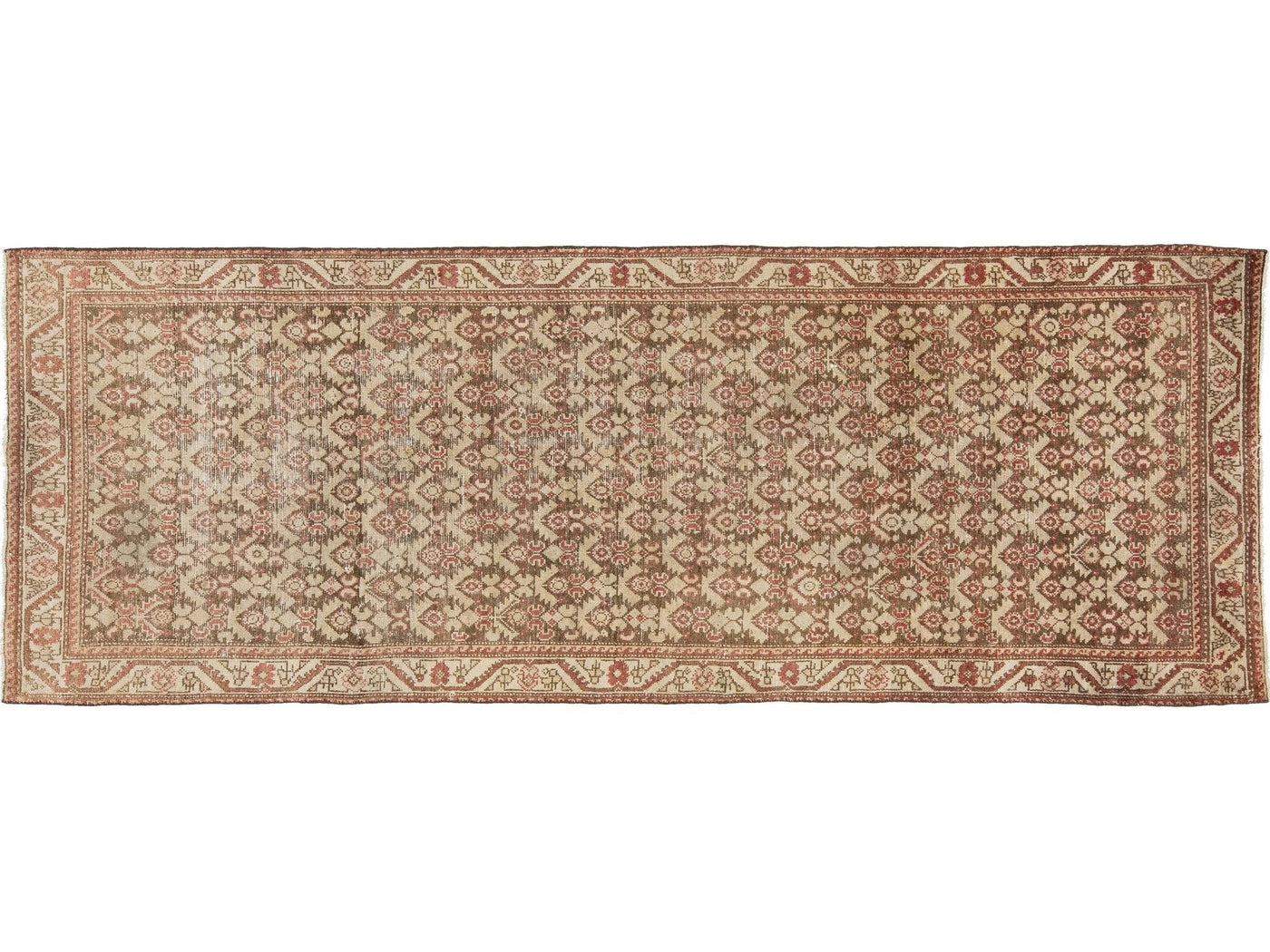 Antique Malayer Wool Runner 3 X 9