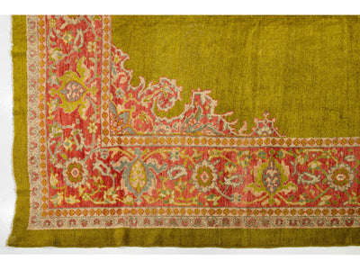Antique Persian Mahal Wool Rug 12 X 18