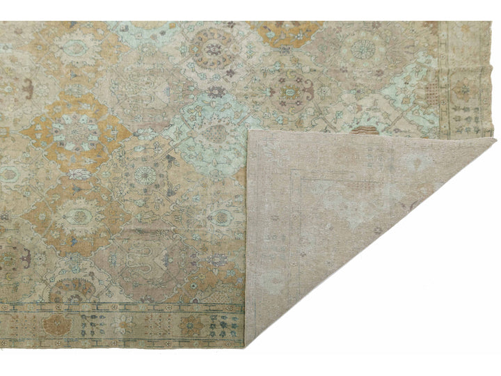 Antique Indian Agra Wool Rug 14 X 17