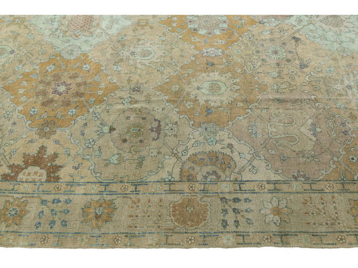 Antique Indian Agra Wool Rug 14 X 17
