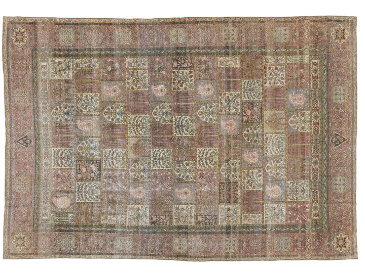 Antique Larestan Wool Rug 10 X 15