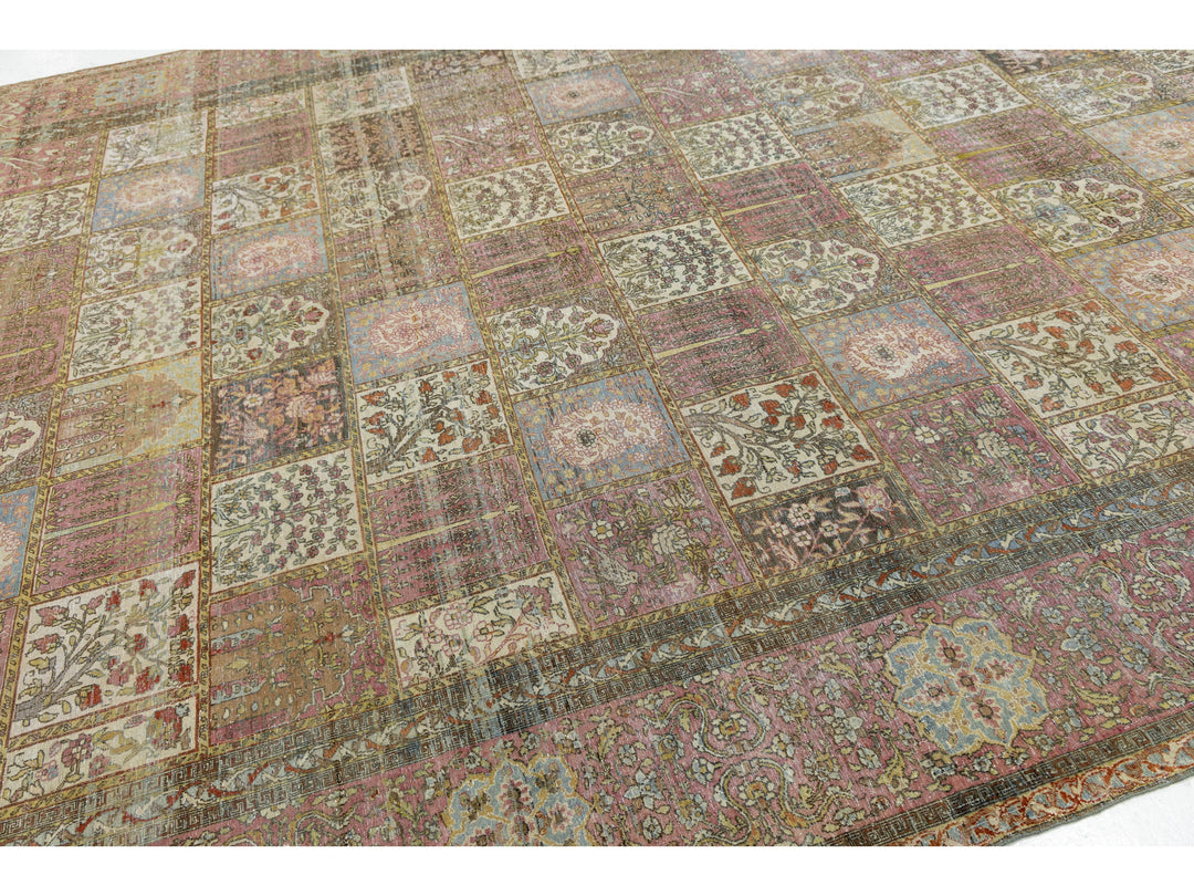 Antique Larestan Wool Rug 10 X 15