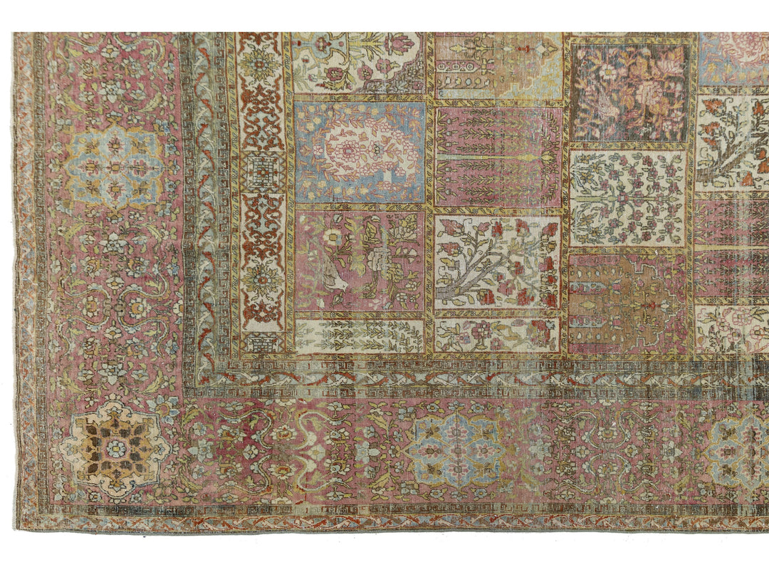 Antique Larestan Wool Rug 10 X 15