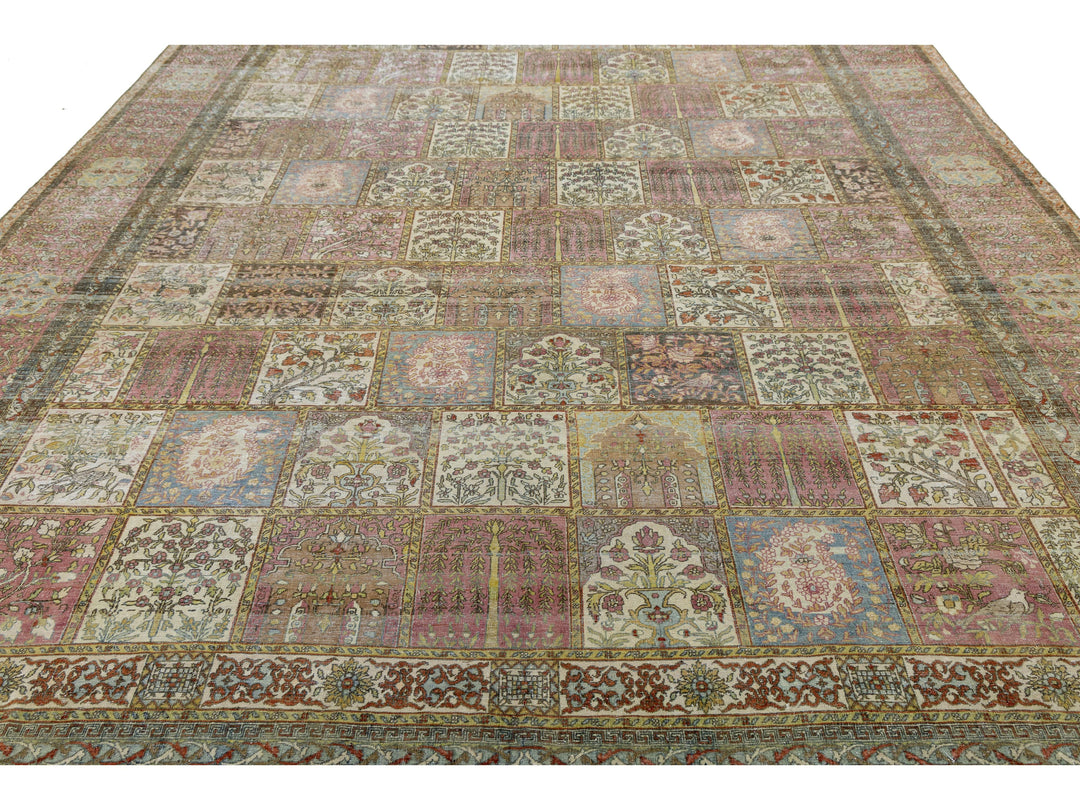 Antique Larestan Wool Rug 10 X 15