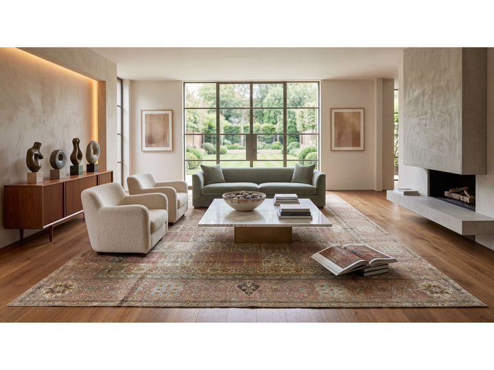 Antique Larestan Wool Rug 10 X 15