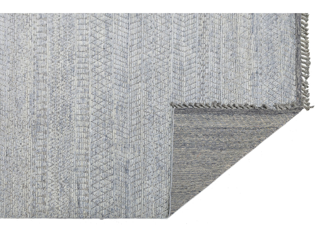 Modern Moroccan Wool Rug 10 X 14