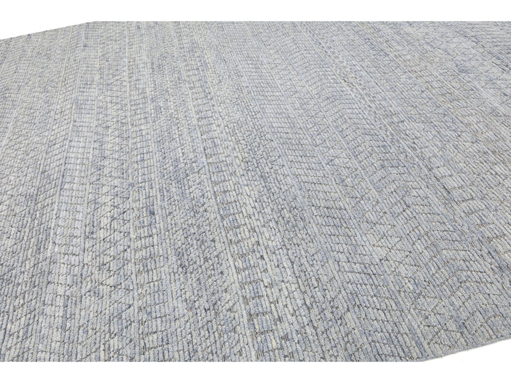 Modern Moroccan Wool Rug 10 X 14
