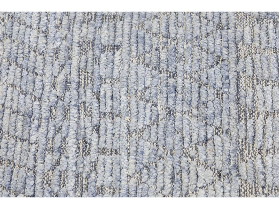 Modern Moroccan Wool Rug 10 X 14