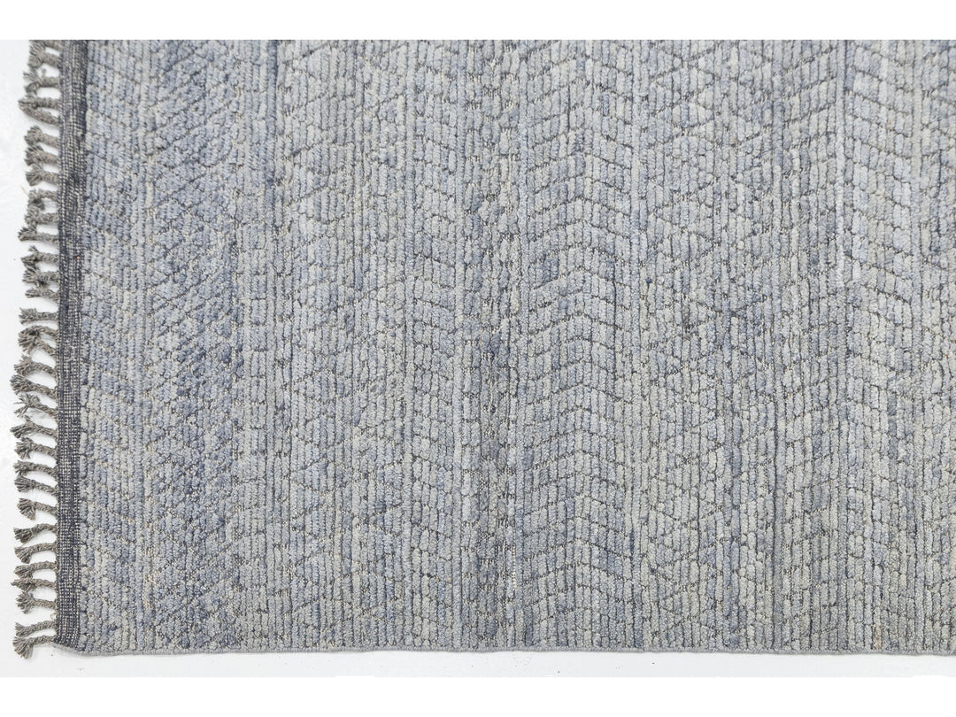 Modern Moroccan Wool Rug 10 X 14