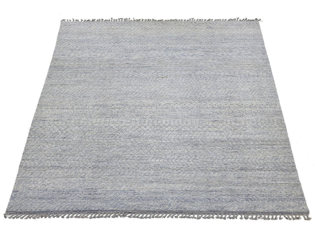 Modern Moroccan Wool Rug 10 X 14
