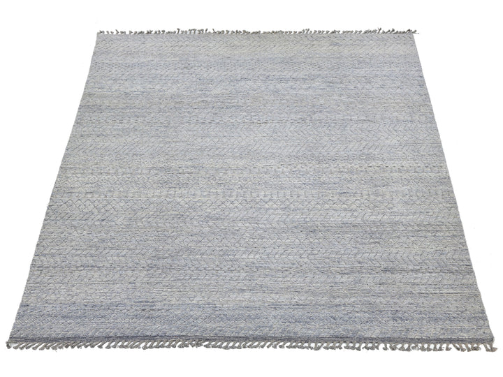 Modern Moroccan Wool Rug 10 X 14