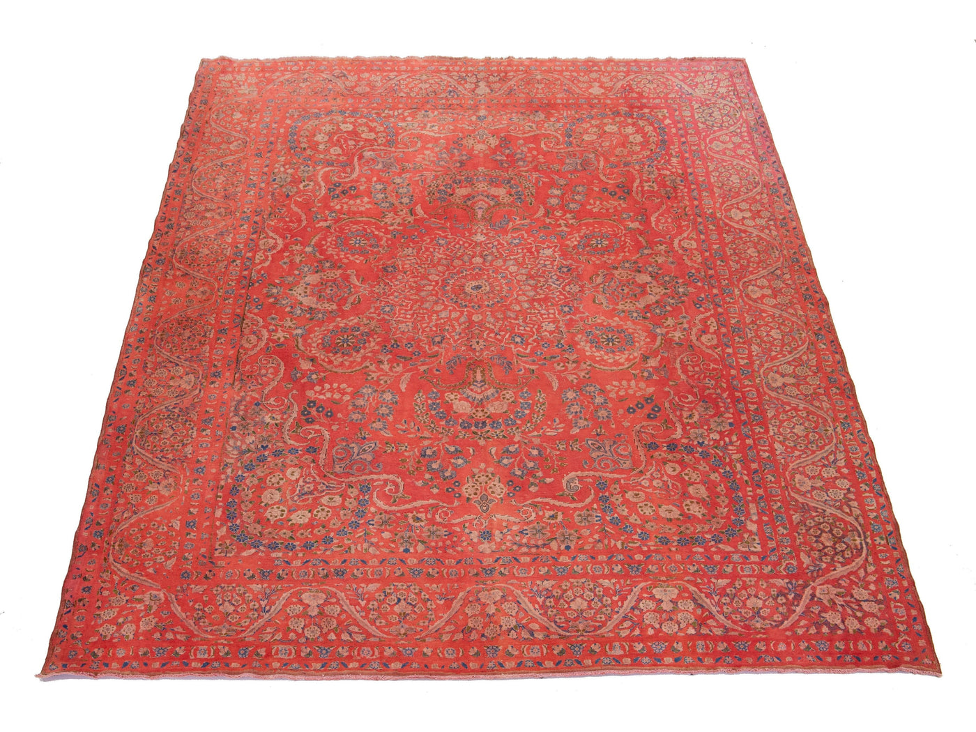 Antique Overdyed Wool Rug 10 X 13