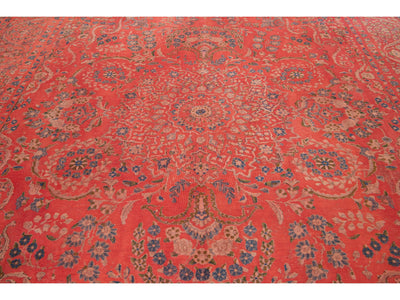 Antique Overdyed Wool Rug 10 X 13