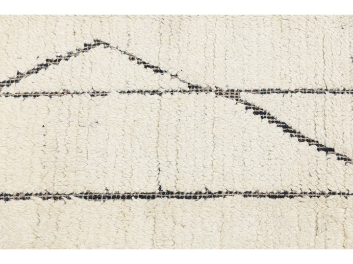 Modern Moroccan Wool Rug 10 X 14