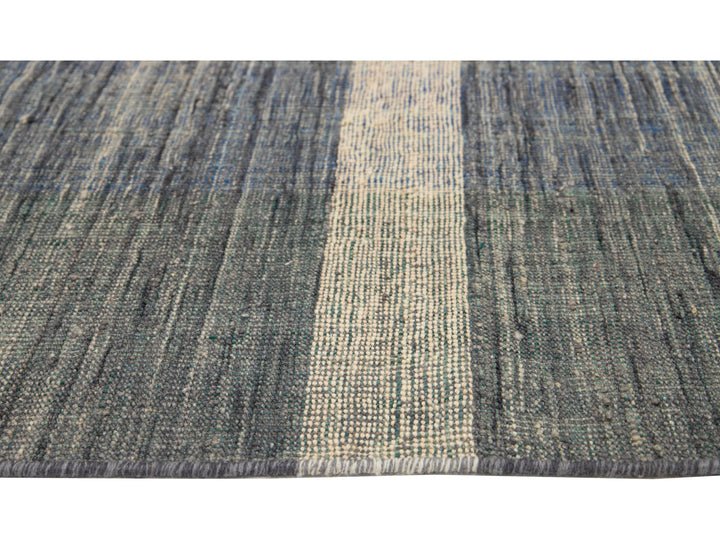Modern Kilim Flatweave Wool Rug 8 X 11