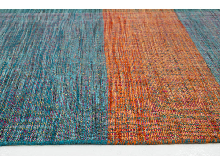 Modern Kilim Flatweave Wool Rug 10 X 13