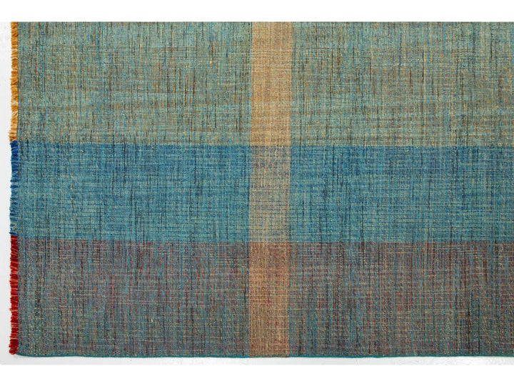Modern Kilim Flatweave Wool Rug 10 X 13
