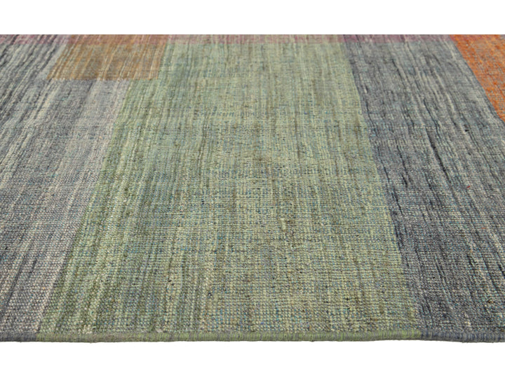Modern Kilim Flatweave Wool Rug 8 X 11