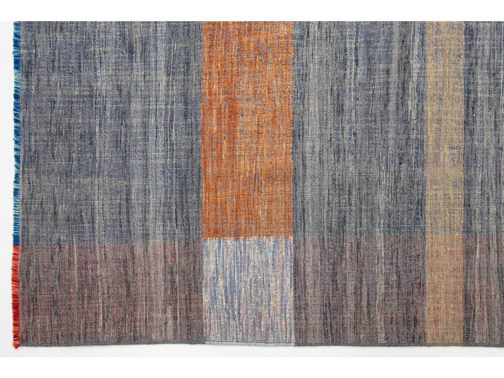 Modern Kilim Flatweave Wool Rug 8 X 11