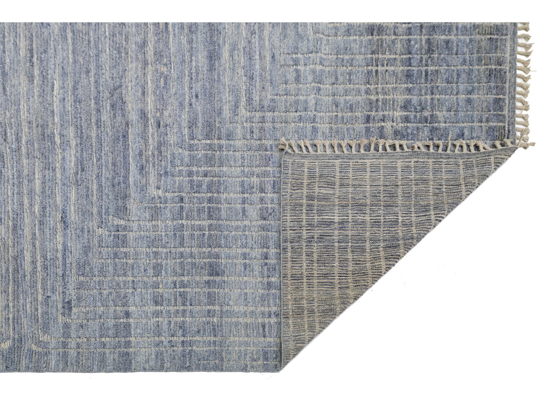 Modern Moroccan Wool Rug 12 X 16