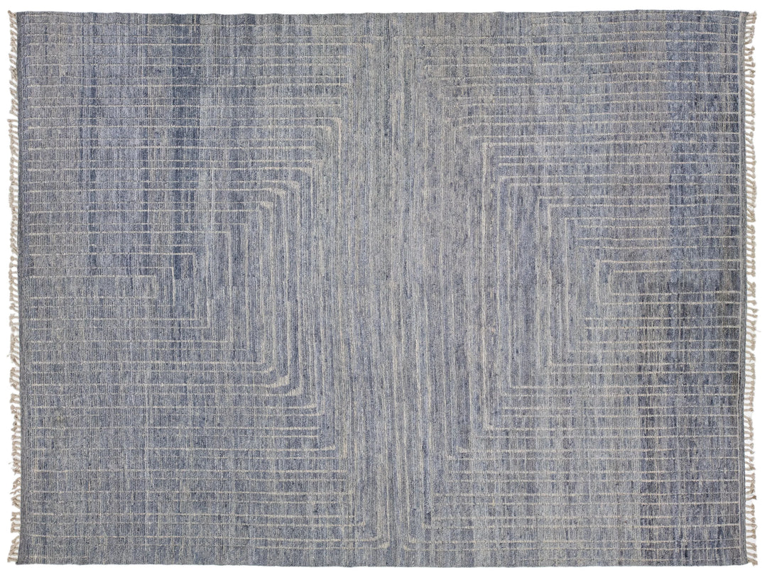 Modern Moroccan Wool Rug 12 X 16