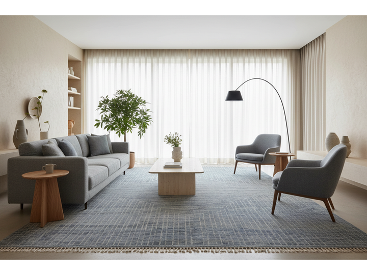 Modern Moroccan Wool Rug 12 X 16