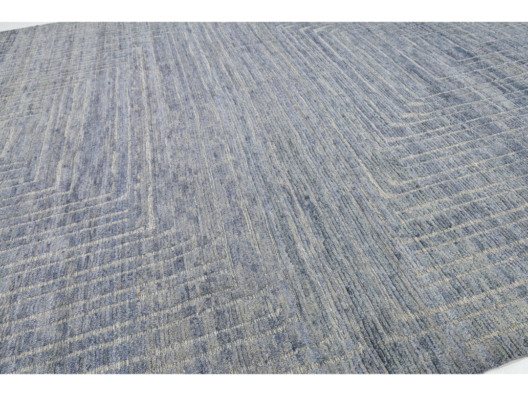 Modern Moroccan Wool Rug 12 X 16