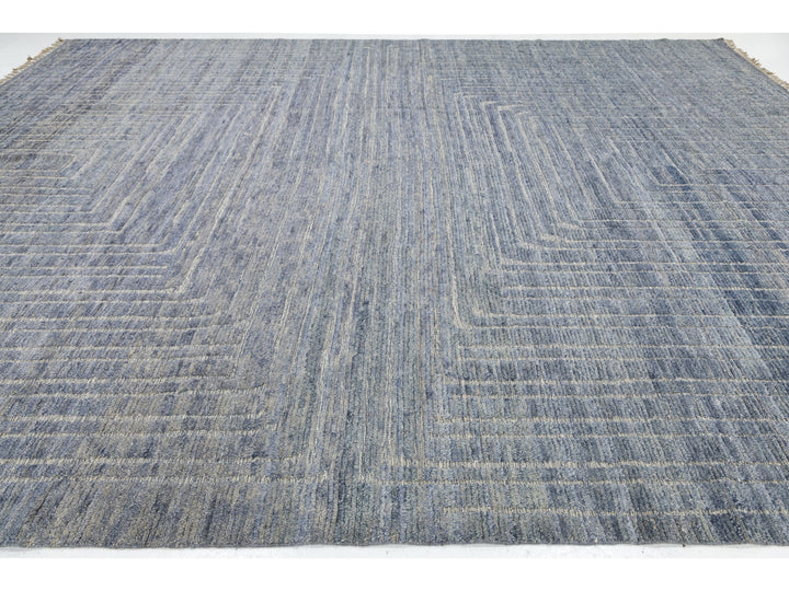 Modern Moroccan Wool Rug 12 X 16