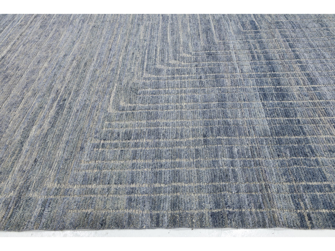 Modern Moroccan Wool Rug 12 X 16