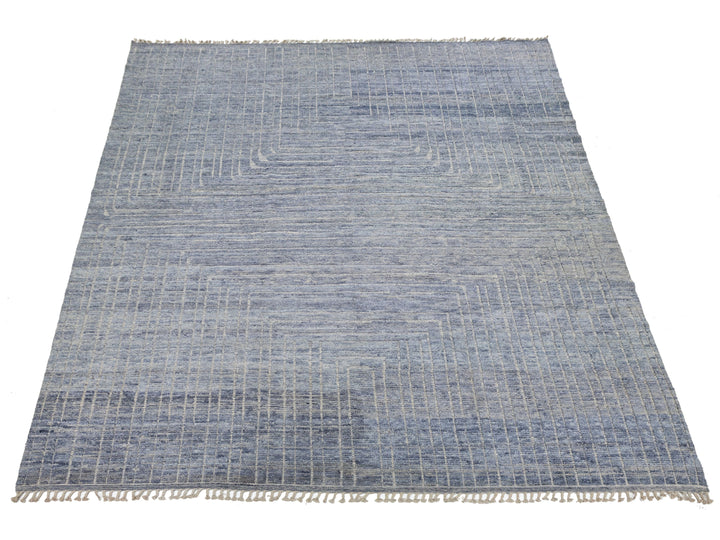 Modern Moroccan Wool Rug 12 X 16