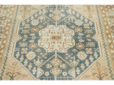 Antique Shiraz Wool Rug 4 X 7