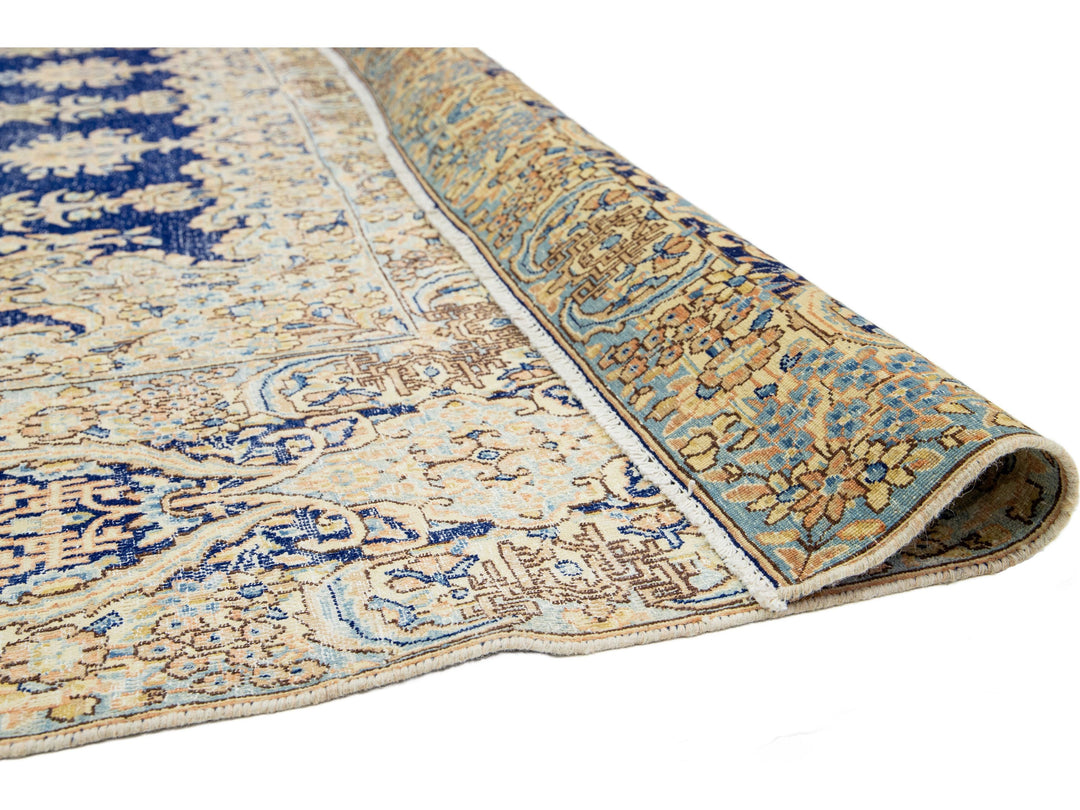 Antique Kerman Wool Rug  10 X 13