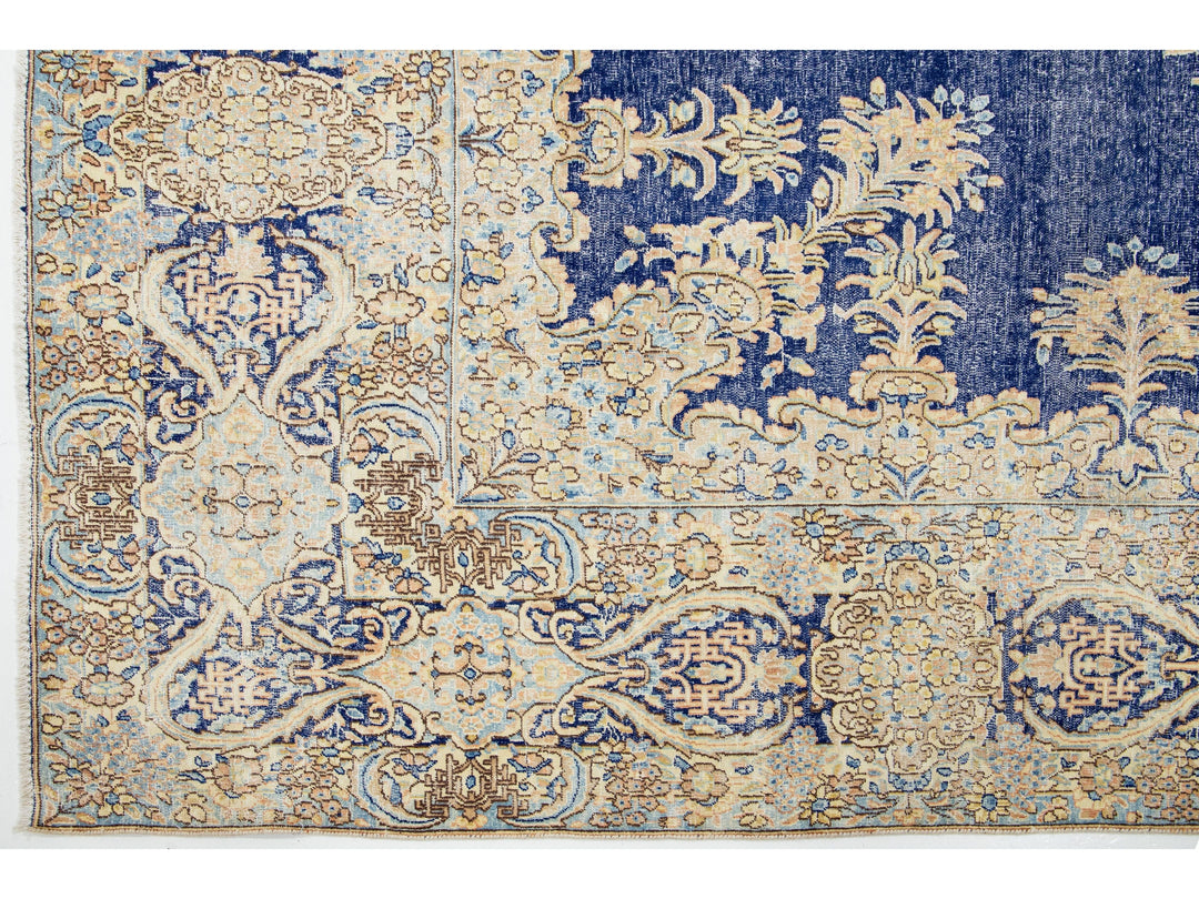 Antique Kerman Wool Rug  10 X 13