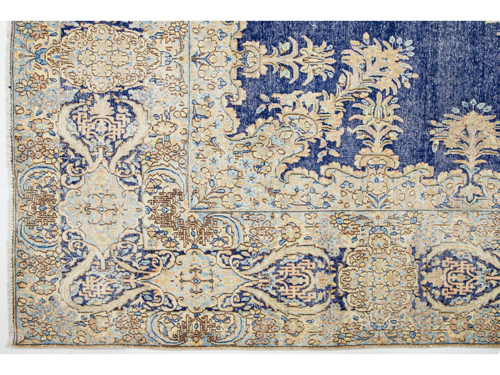 Antique Kerman Wool Rug  10 X 13