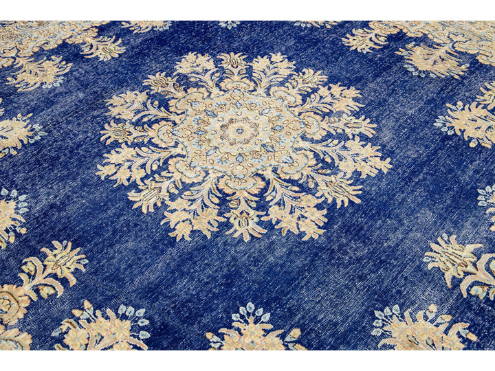 Antique Kerman Wool Rug  10 X 13