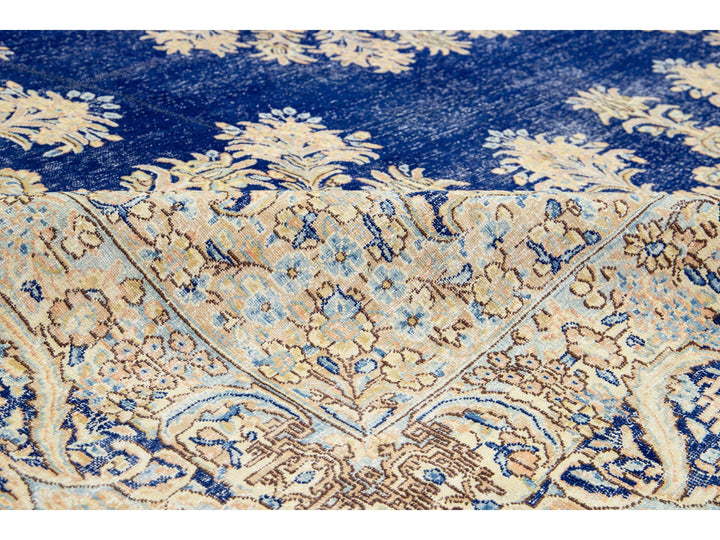 Antique Kerman Wool Rug  10 X 13