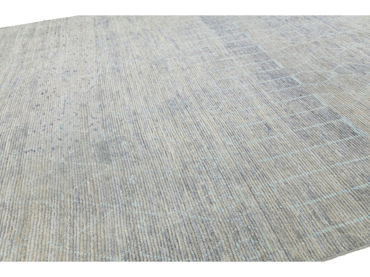 Modern Moroccan Wool Rug 12 X 16