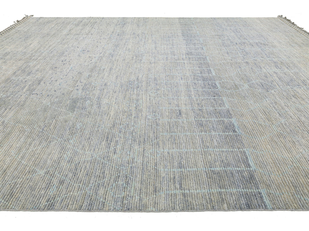 Modern Moroccan Wool Rug 12 X 16