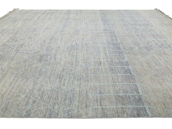 Modern Moroccan Wool Rug 12 X 16