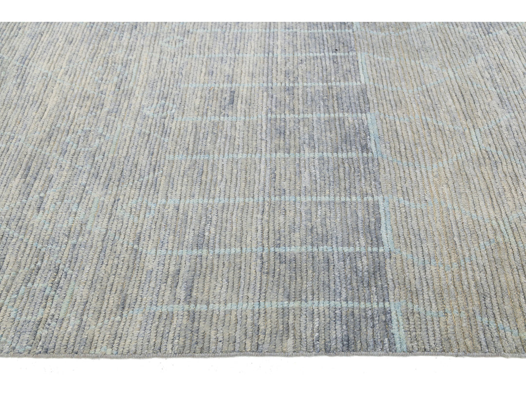 Modern Moroccan Wool Rug 12 X 16